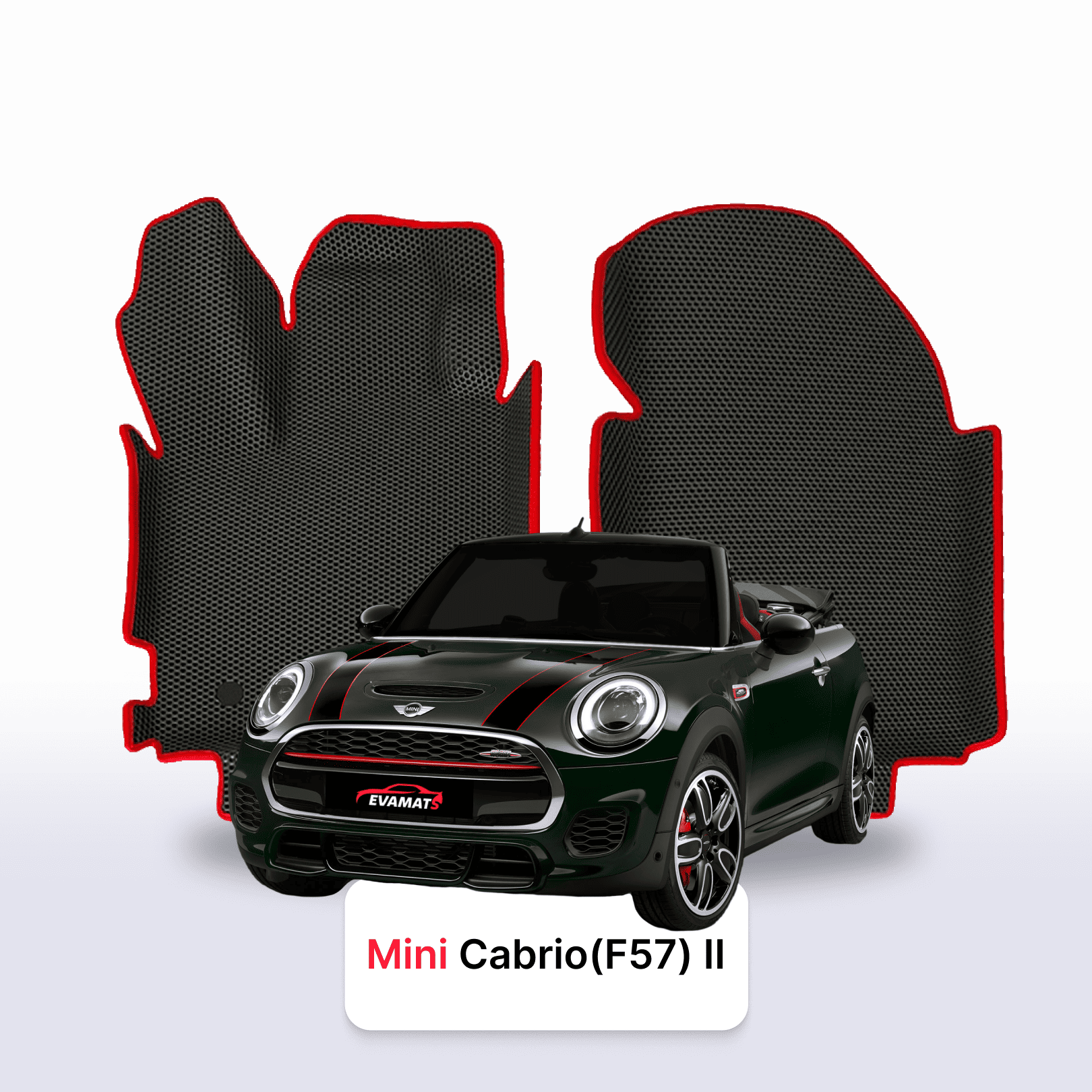 Car mats EVA for Mini Cabrio(R57) 2 gen 2009-2015 year JCW CABRIO