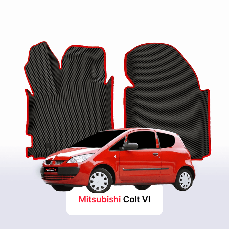 Car mats EVA for Mitsubishi Colt(Z30) 6 gen 2002-2012 year HATCHBACK 3 door