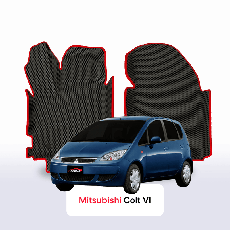 Car mats EVA for Mitsubishi Colt(Z30) 6 gen 2002-2012 year HATCHBACK 5 door