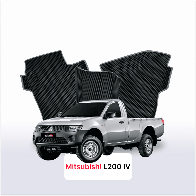 Car mats EVA for Mitsubishi L200 4 gen 2006-2014 year PICK-UP single cabin