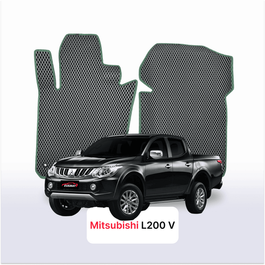 Car mats EVA for Mitsubishi L200 5 gen 2015-2023 year PICK-UP  double cabin