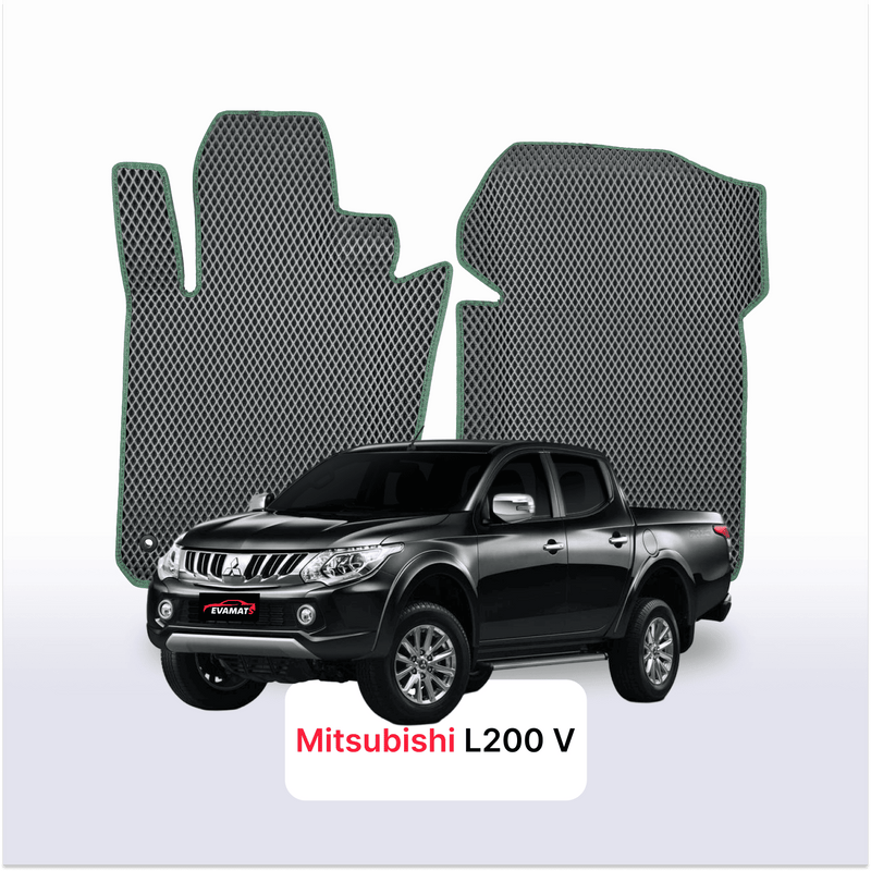 Car mats EVA for Mitsubishi L200 5 gen 2015-2023 year PICK-UP  double cabin