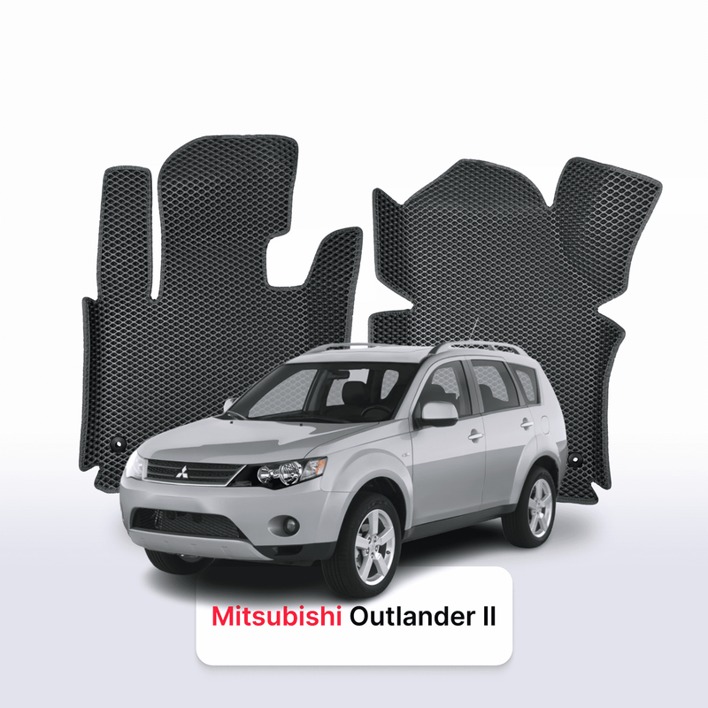 Car mats EVA for Mitsubishi Outlander 2 gen 2005-2013 year SUV