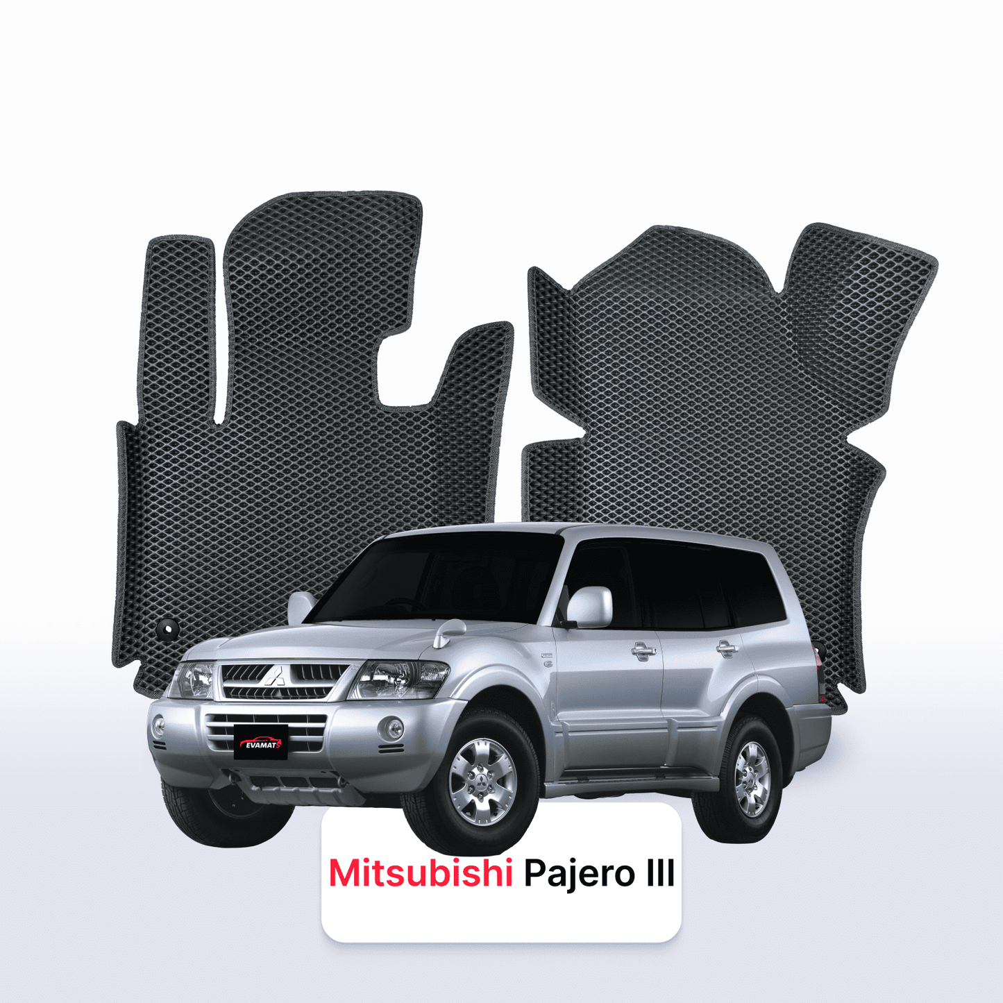 Car mats EVA for Mitsubishi Pajero 3 gen 1999-2006 year SUV