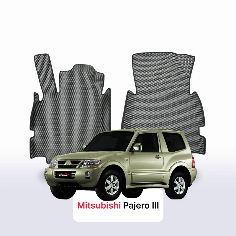 Car mats EVA for Mitsubishi Pajero 3 gen 1999-2006 year SUV 3 door