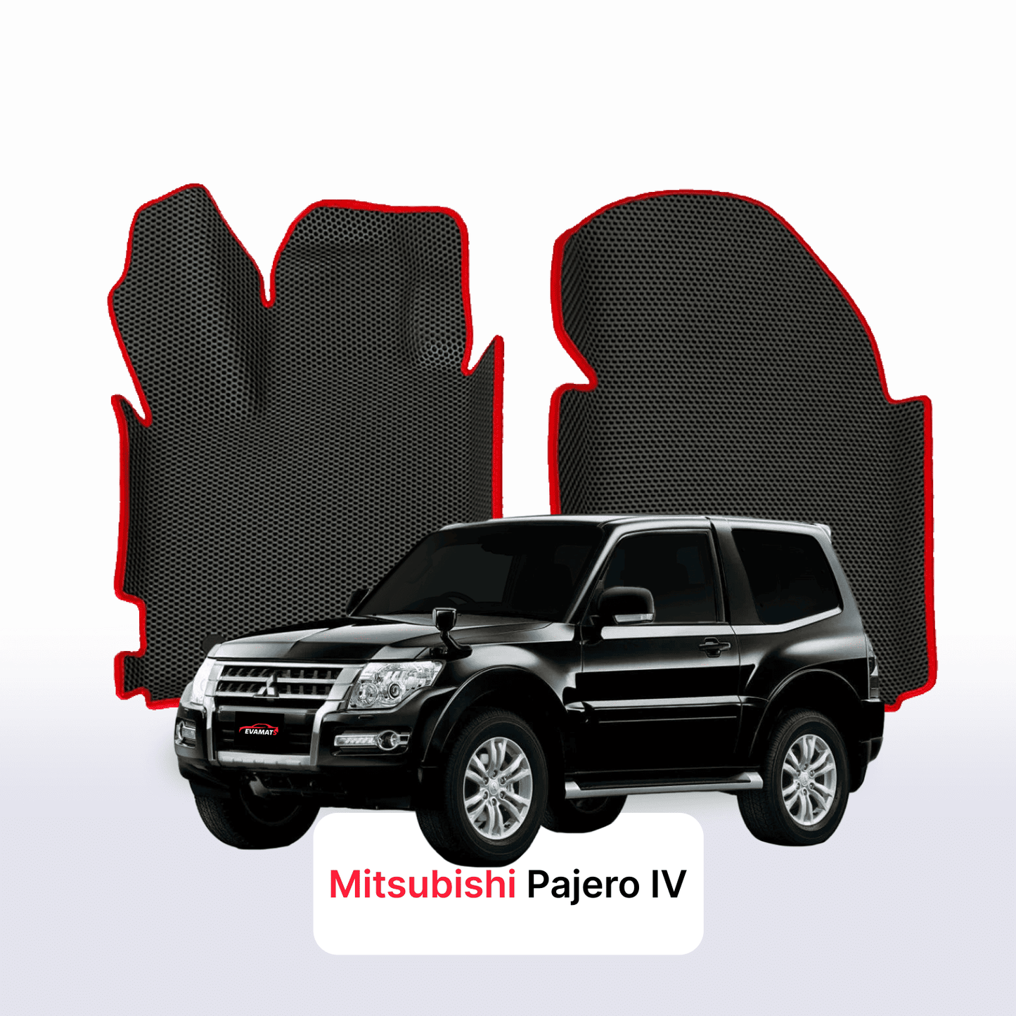 Car mats EVA for Mitsubishi Pajero 4 gen 2006-2023 year SUV 3 door