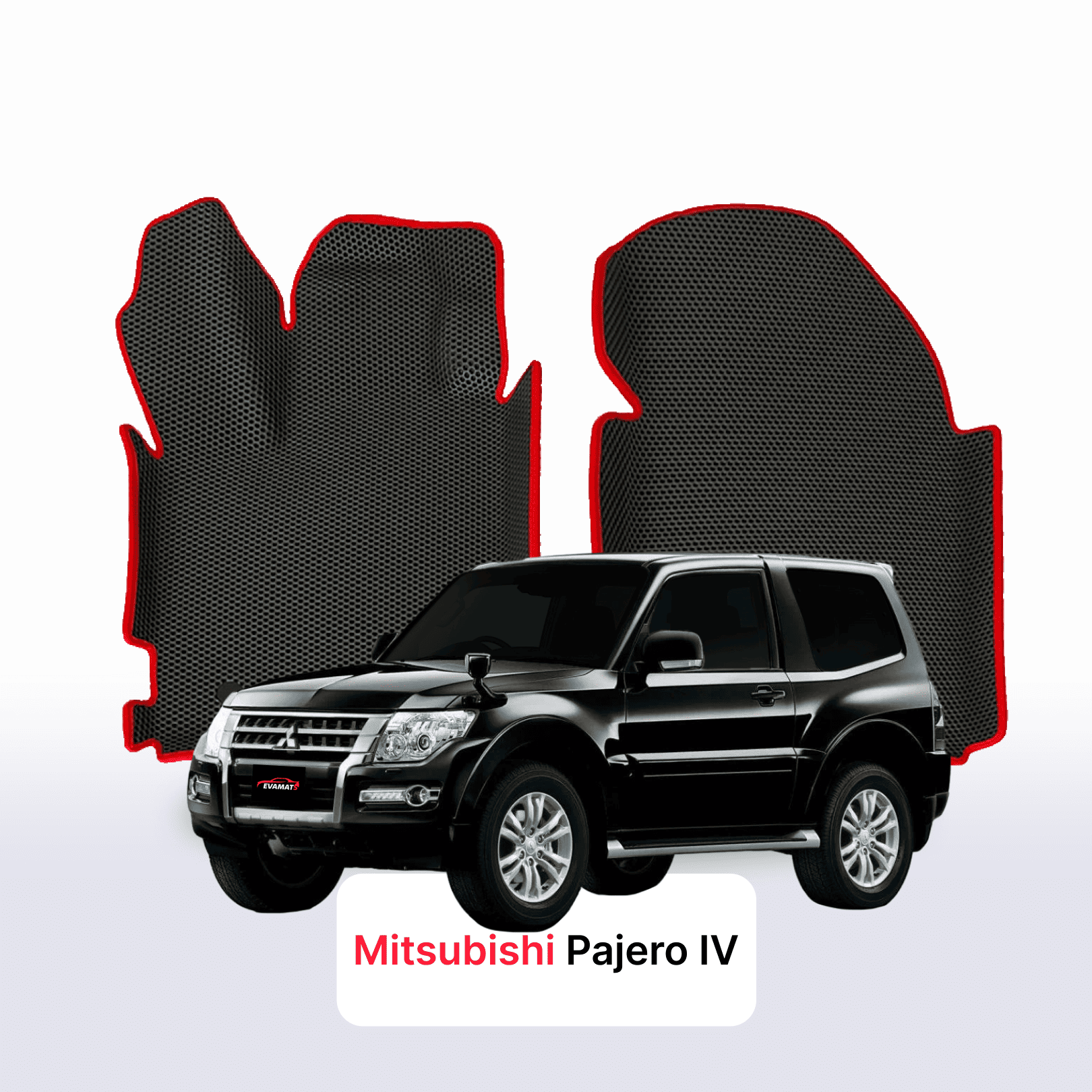 Car mats EVA for Mitsubishi Pajero 4 gen 2006-2023 year SUV 3 door