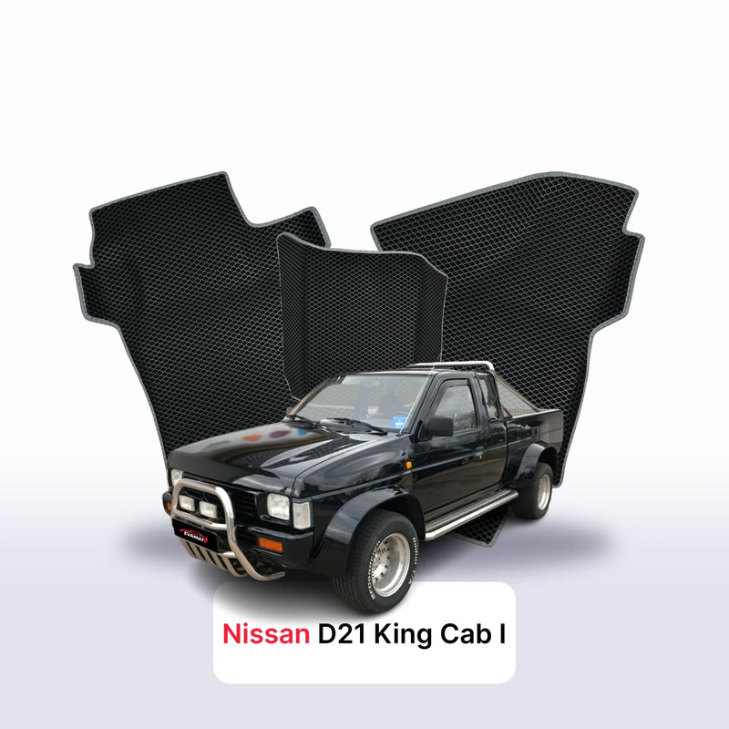 Car mats EVA for Nissan D21 King Cab I gen 1985-1997 year PICK-UP single cabin