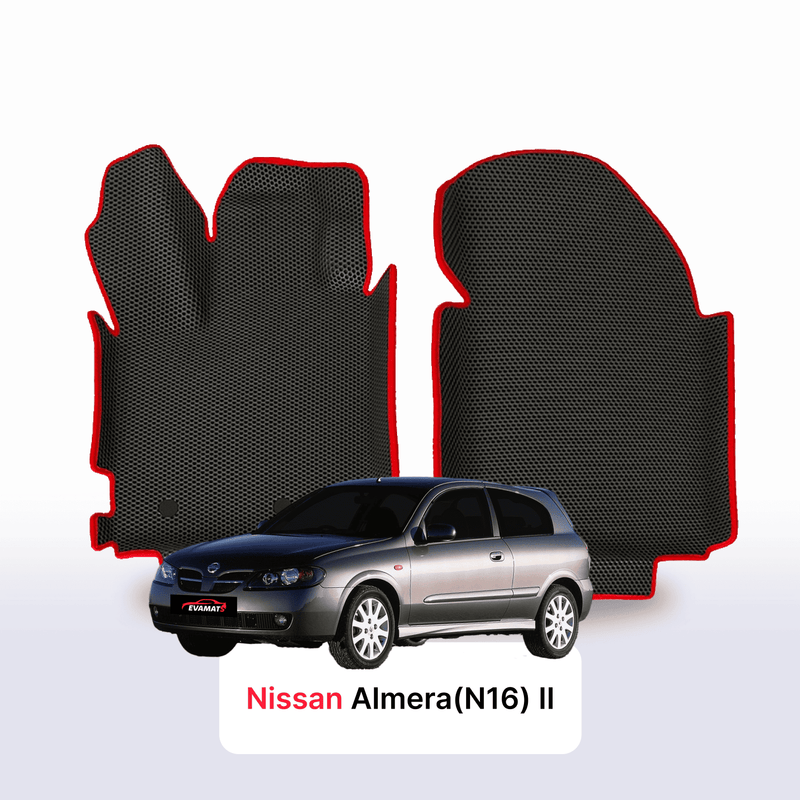 Car mats EVA for Nissan Almera(N16) II gen 2000-2008 year HATCHBACK 3 door