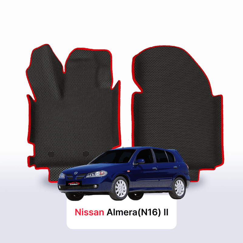 Car mats EVA for Nissan Almera(N16) II gen 2000-2008 year HATCHBACK 5 door
