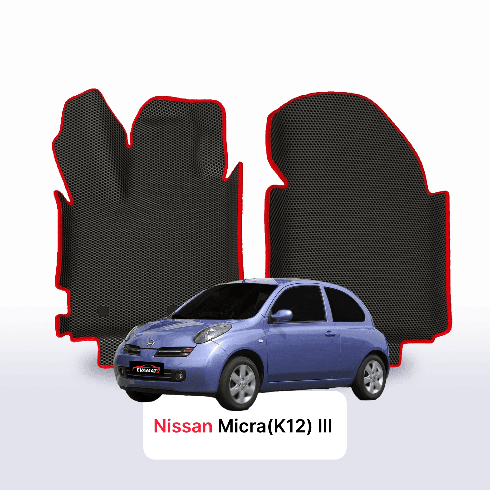 Car mats EVA for Nissan Micra(K12) III gen 2002-2010 year HATCHBACK 3 door