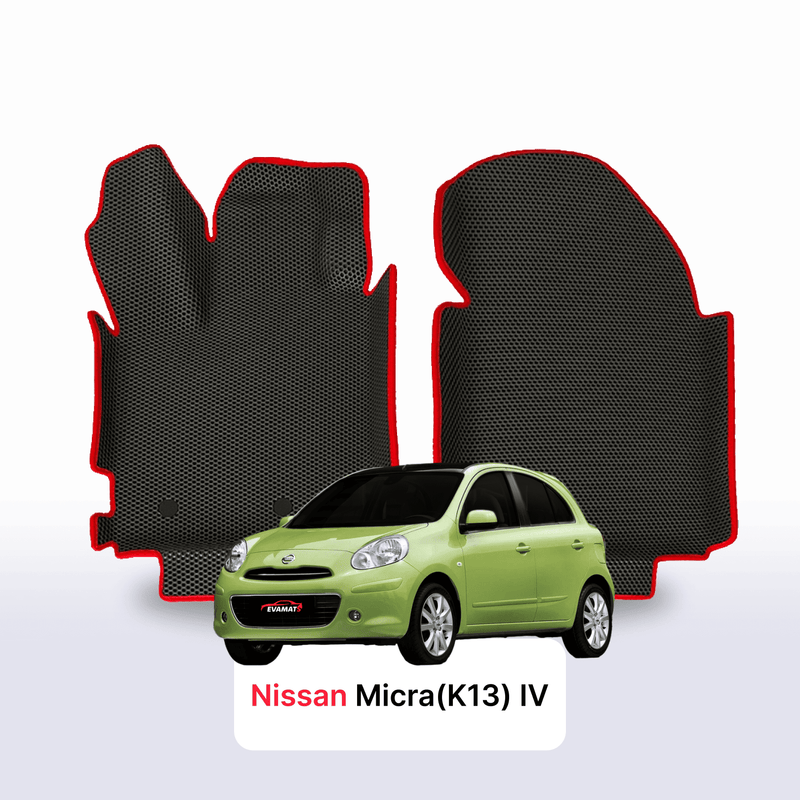 Car mats EVA for Nissan Micra(K13) IV gen 2010-2016 year HATCHBACK 5 door