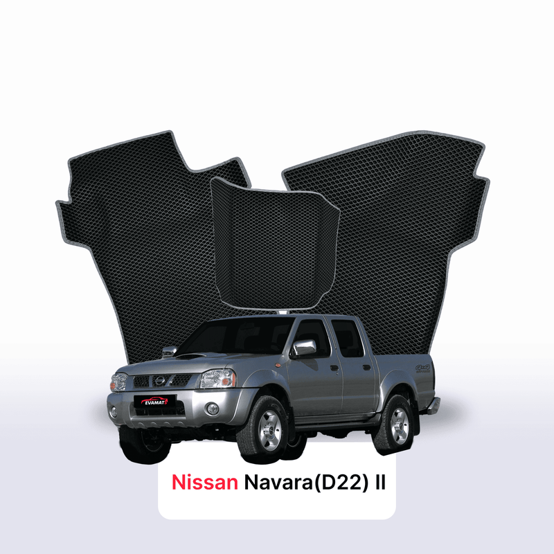 Car mats EVA for Nissan Navara(D22)(Frontier) II gen 1998-2007 year PICK-UP double cabin