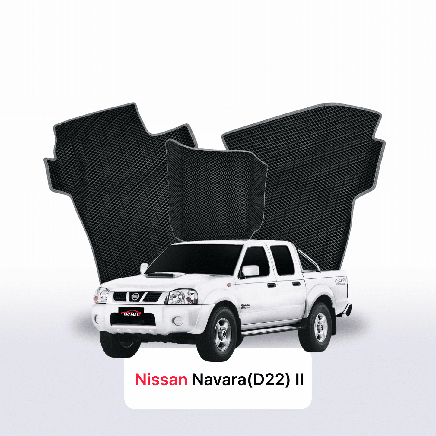 Car mats EVA for Nissan Navara(D22)(Frontier) II gen 1998-2007 year PICK-UP półtorej kabiny