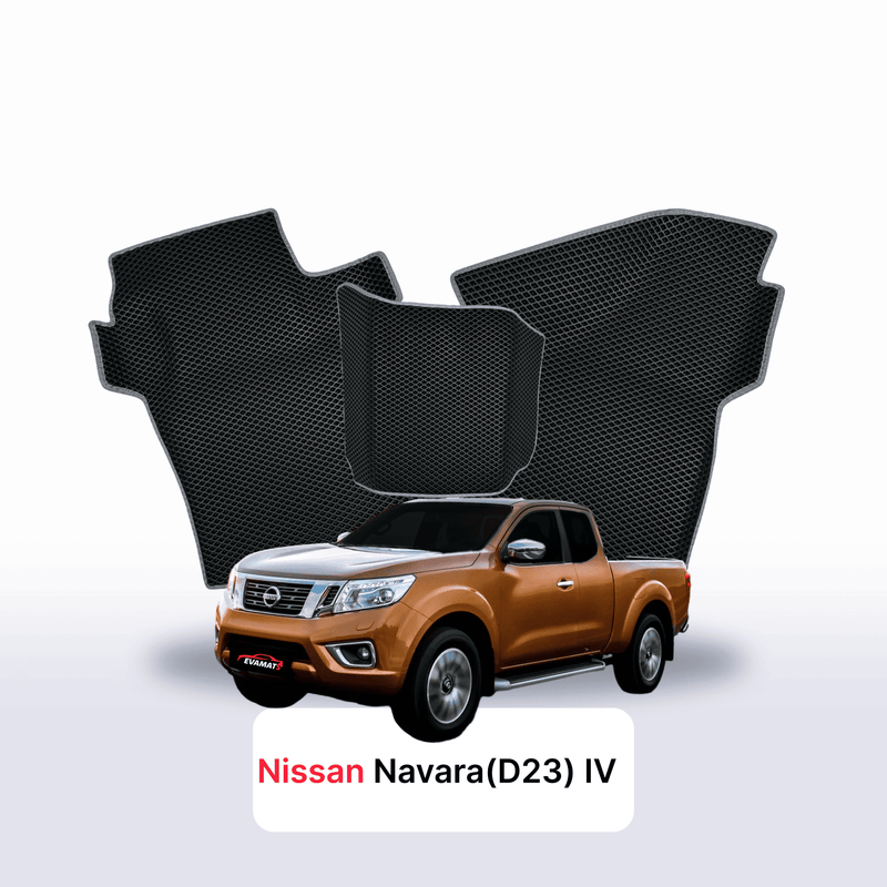 Car mats EVA for Nissan Navara (D23)(Frontier) IV gen 2014-2026 year PICK-UP półtorej kabiny