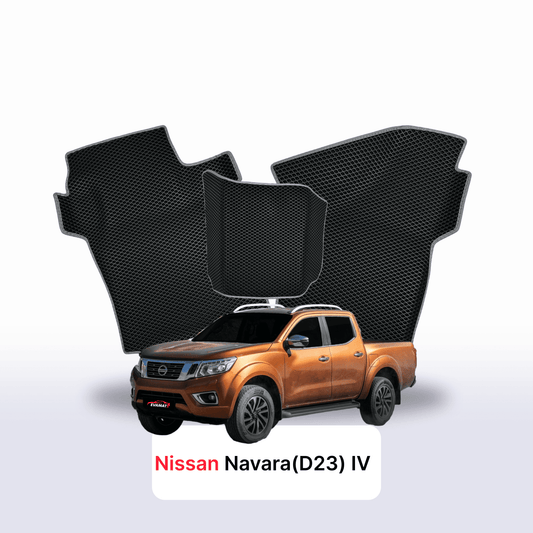 Car mats EVA for Nissan Navara (D23)(Frontier) IV gen 2014-2026 year PICK-UP double cabin