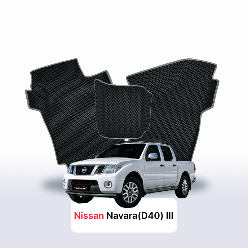 Car mats EVA for Nissan Navara(D40)(Frontier) III gen 2004-2015 year PICK-UP double cabin
