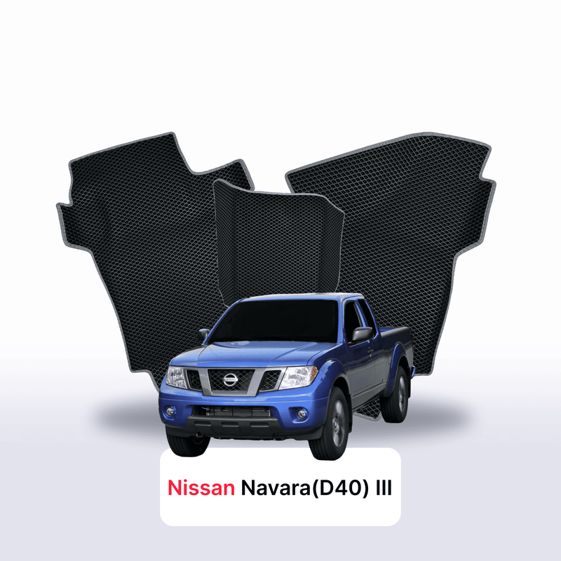 Car mats EVA for Nissan Navara (D40)(Frontier) III gen 2004-2015 year PICK-UP półtorej kabiny