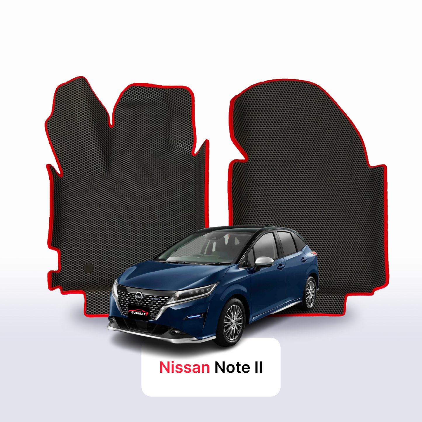 Car mats EVA for Nissan Note II gen 2012-2026 year HATCHBACK 5 door