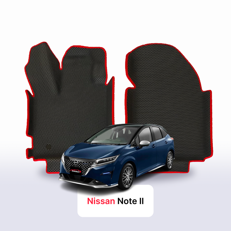 Car mats EVA for Nissan Note II gen 2012-2026 year HATCHBACK 5 door