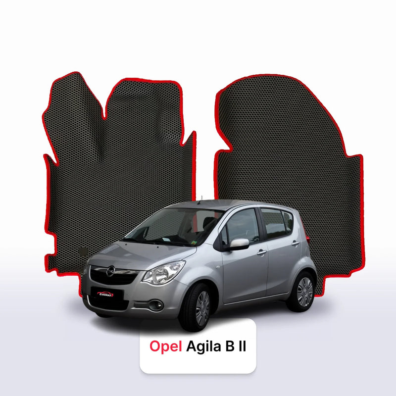 Car mats EVA for Opel Agila B 2 gen 2008-2014 year HATCHBACK 5 door