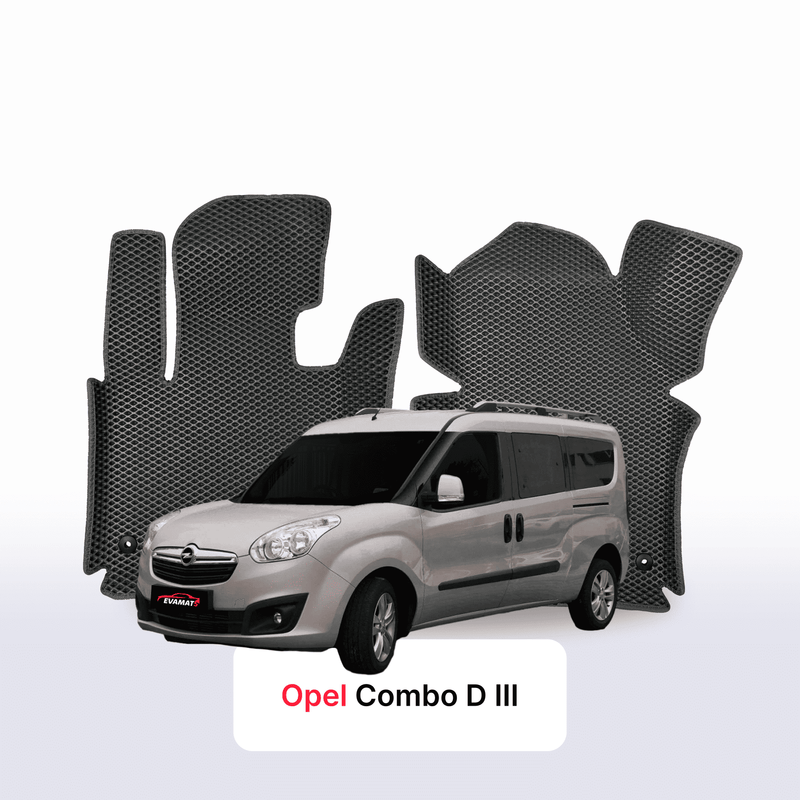 Car mats EVA for Opel Combo D 3 gen 2011-2017 year MINIVAN LWB