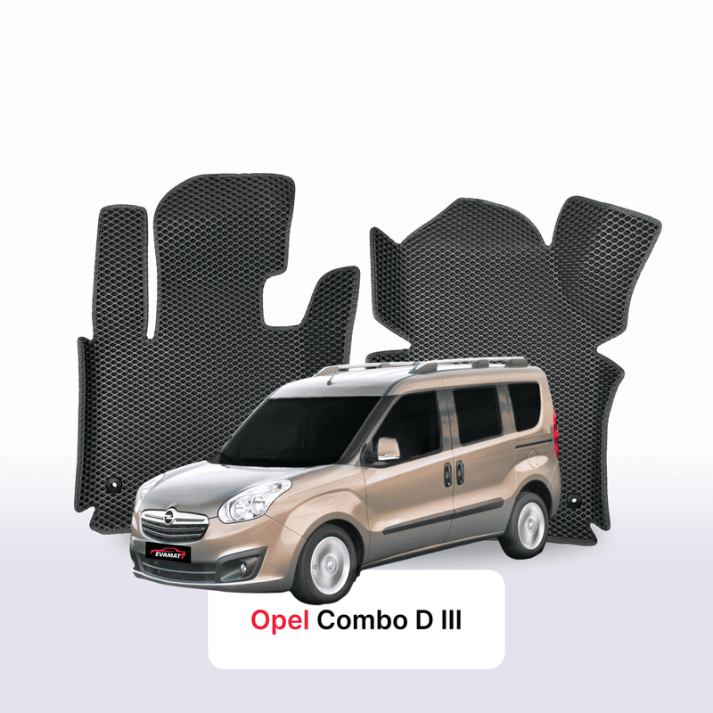 Car mats EVA for Opel Combo D 3 gen 2011-2017 year MINIVAN SWB