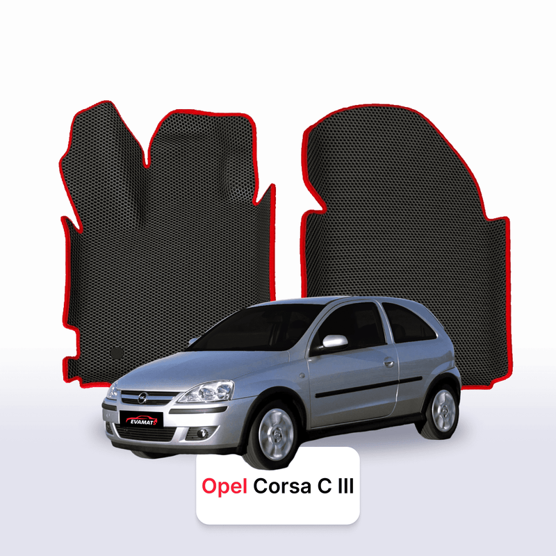 Car mats EVA for Opel Corsa C 3 gen 2000-2006 year HATCHBACK 3 door
