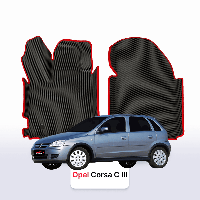 Car mats EVA for Opel Corsa C 3 gen 2000-2006 year HATCHBACK 5 door
