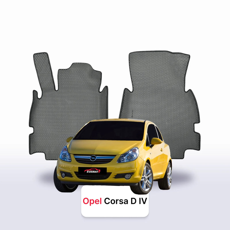 Car mats EVA for Opel Corsa D 4 gen 2006-2014 year Hatchback 3 door