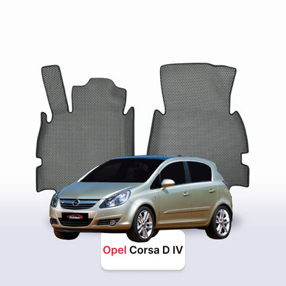 Car mats EVA for Opel Corsa D 4 gen 2006-2014 year HATCHBACK 5 door