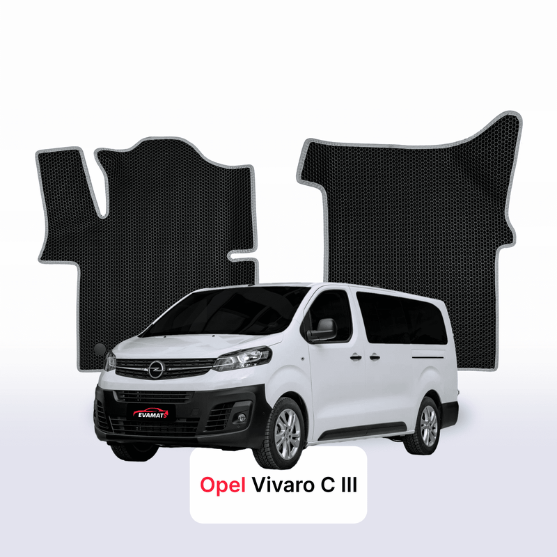 Car mats EVA for Opel Vivaro C 3 gen 2019-2028 year MINIVAN