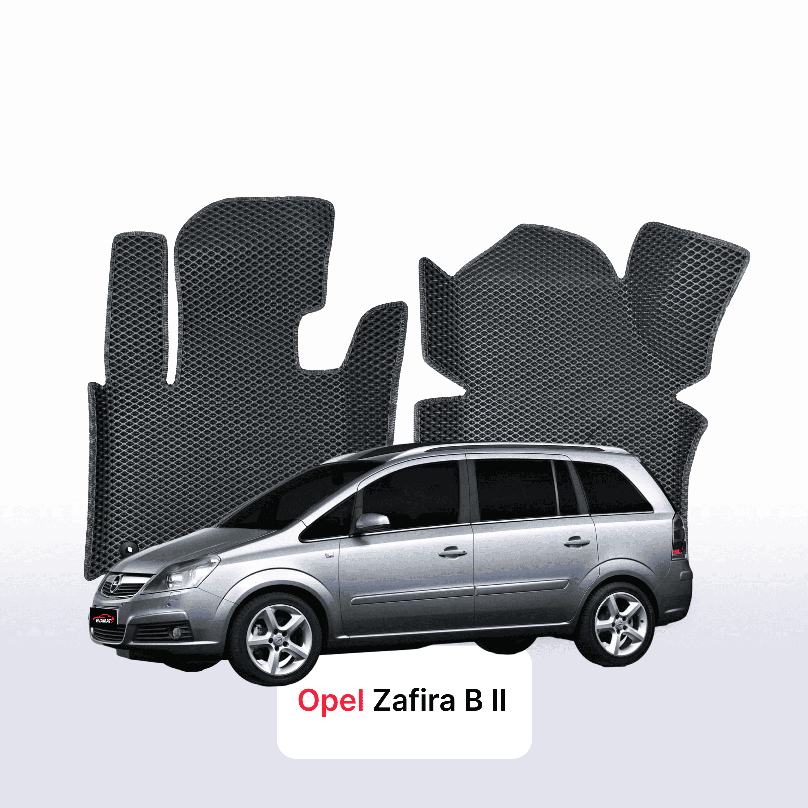 Car mats EVA for Opel Zafira B 2 gen 2005-2014 year MINIVAN