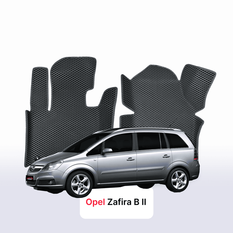 Car mats EVA for Opel Zafira B 2 gen 2005-2014 year MINIVAN