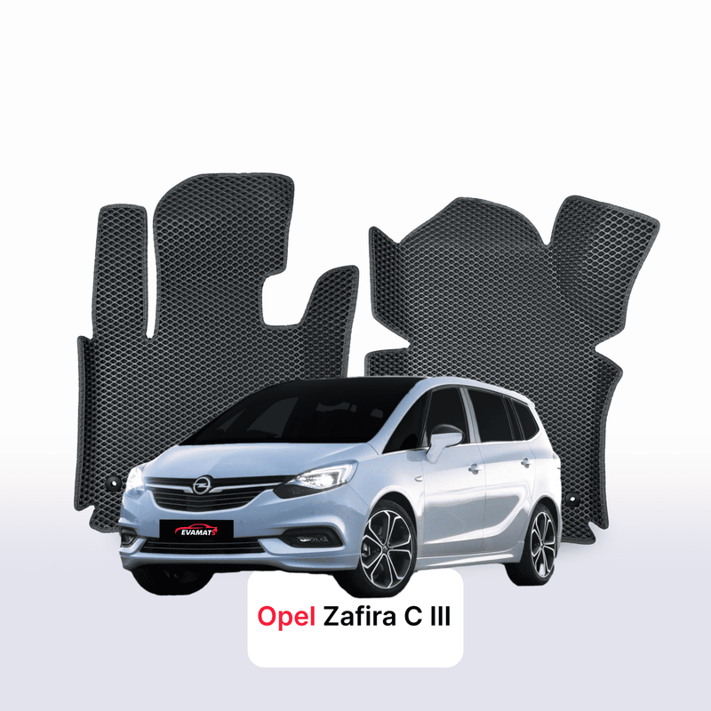 Car mats EVA for Opel Zafira C 3 gen 2011-2019 year MINIVAN