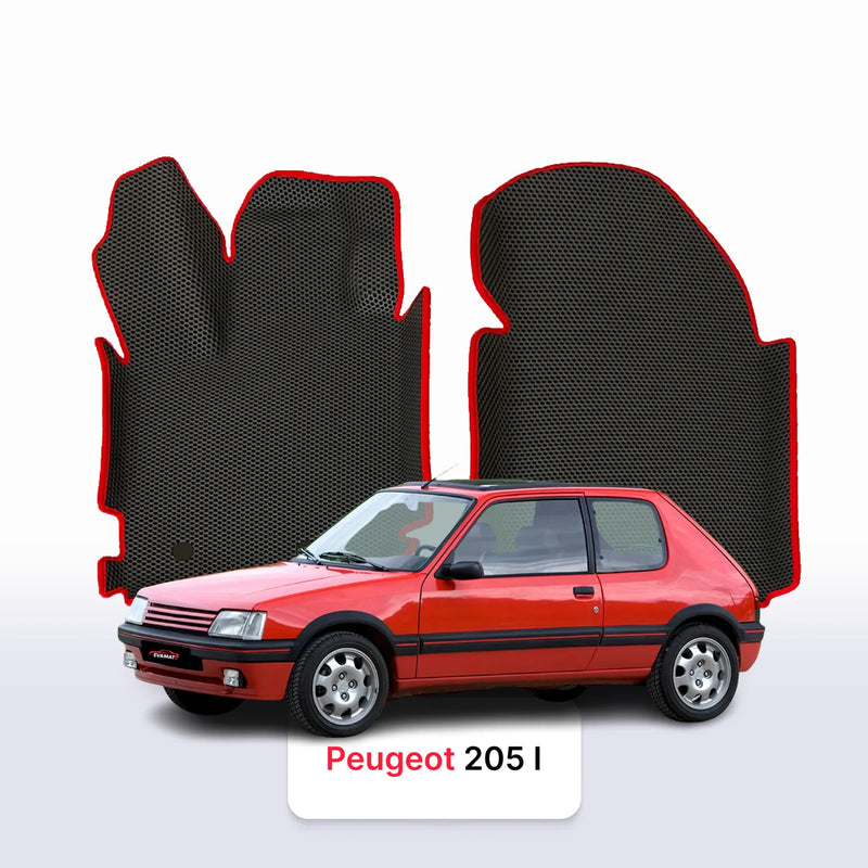 Car mats EVA for Peugeot 205 1 gen 1983-1998 year HATCHBACK 3 door