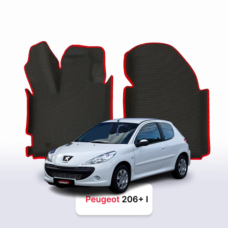 Car mats EVA for Peugeot 206+ 1 gen 2009-2012 year HATCHBACK 5 door