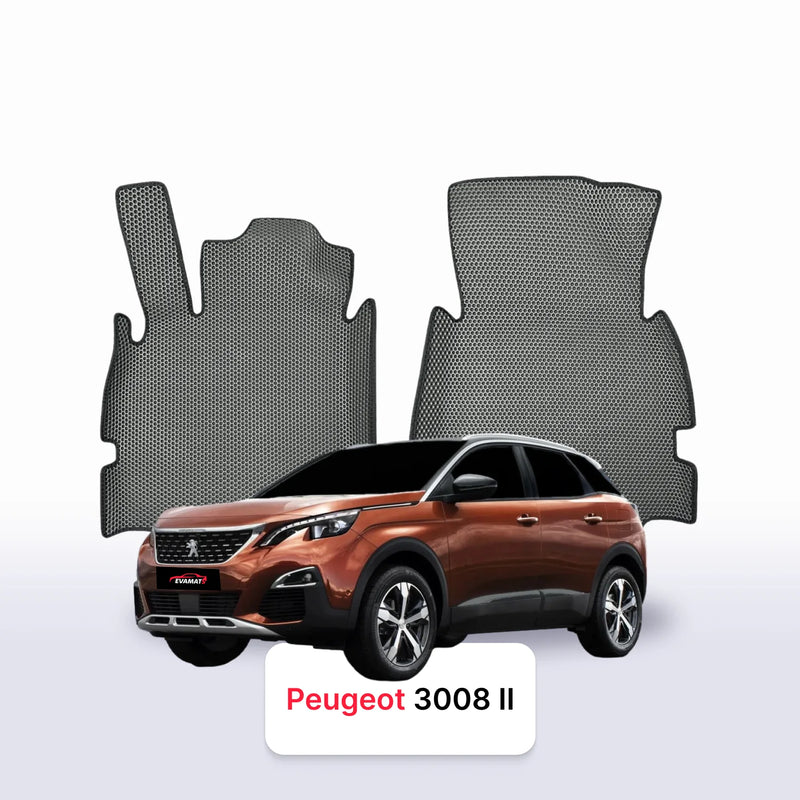 Car mats EVA for Peugeot 3008(AT) 2 gen 2016-2024 year SUV