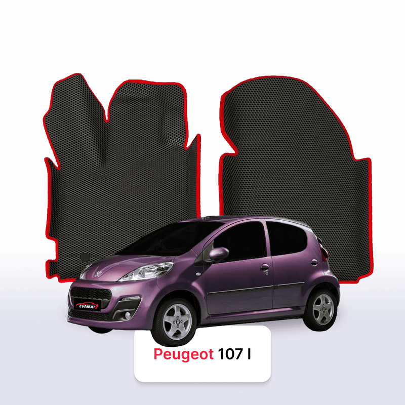 Car mats EVA for Peugeot 107(MT) 1 gen 2005-2014 year HATCHBACK 5 door