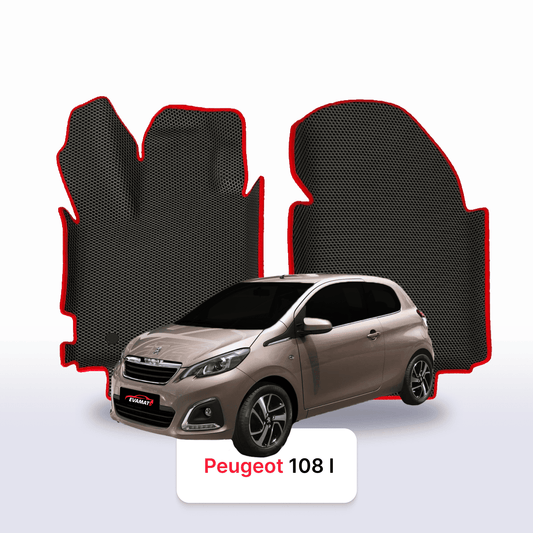 Car mats EVA for Peugeot 108 1 gen 2014-2021 year HATCHBACK 3 door