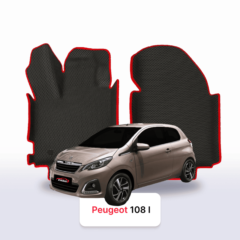 Car mats EVA for Peugeot 108 1 gen 2014-2021 year HATCHBACK 3 door