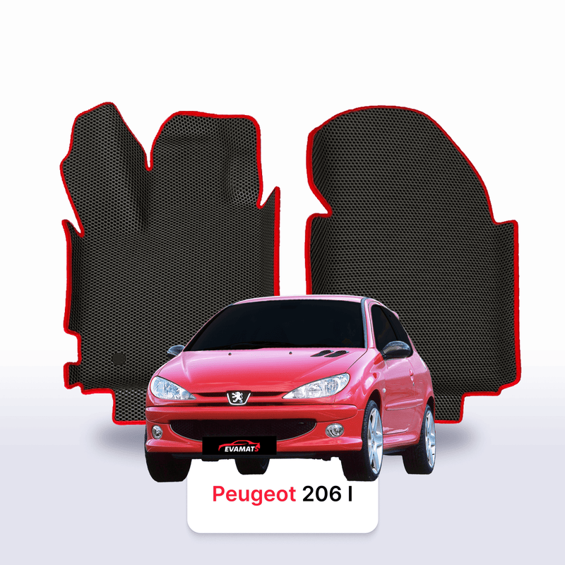 Car mats EVA for Peugeot 206(MT) 1 gen 1998-2012 year HATCHBACK 3 door