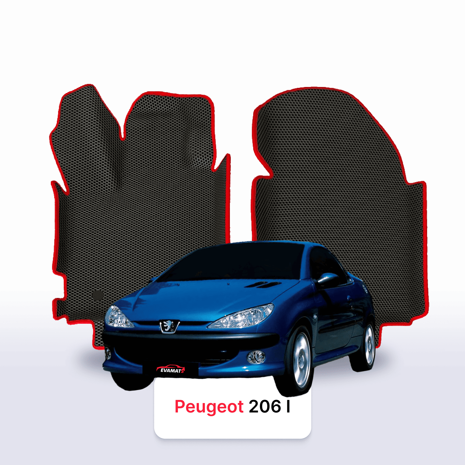 Car mats EVA for Peugeot 206(MT) 1 gen 1998-2012 year CABRIO