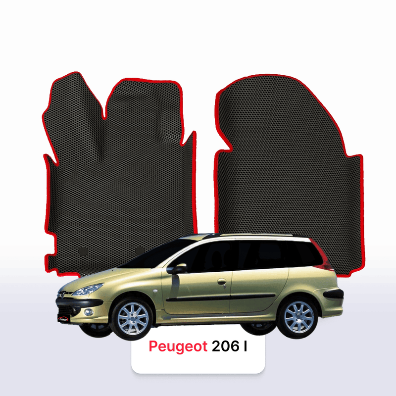 Car mats EVA for Peugeot 206(MT) 1 gen 1998-2012 year STATION WAGON