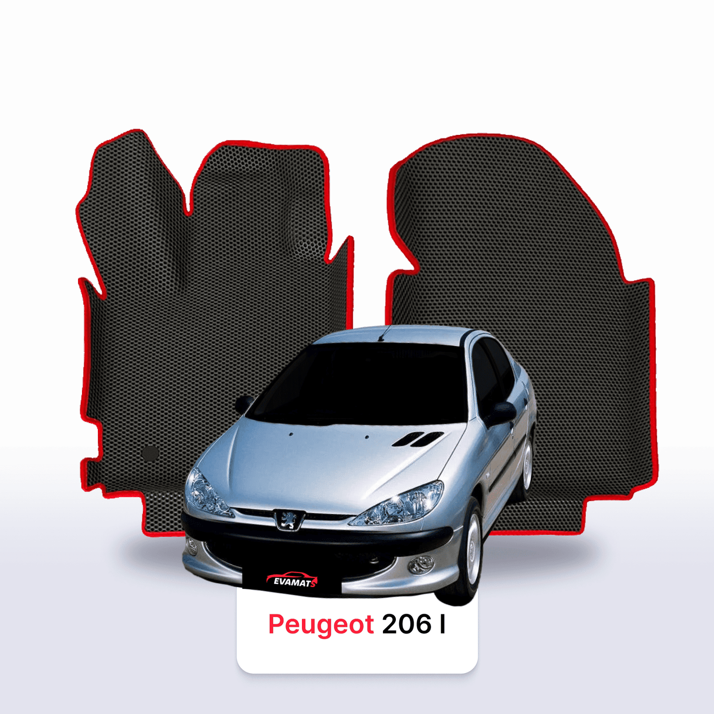 Car mats EVA for Peugeot 206(MT) 1 gen 1998-2012 year SEDAN