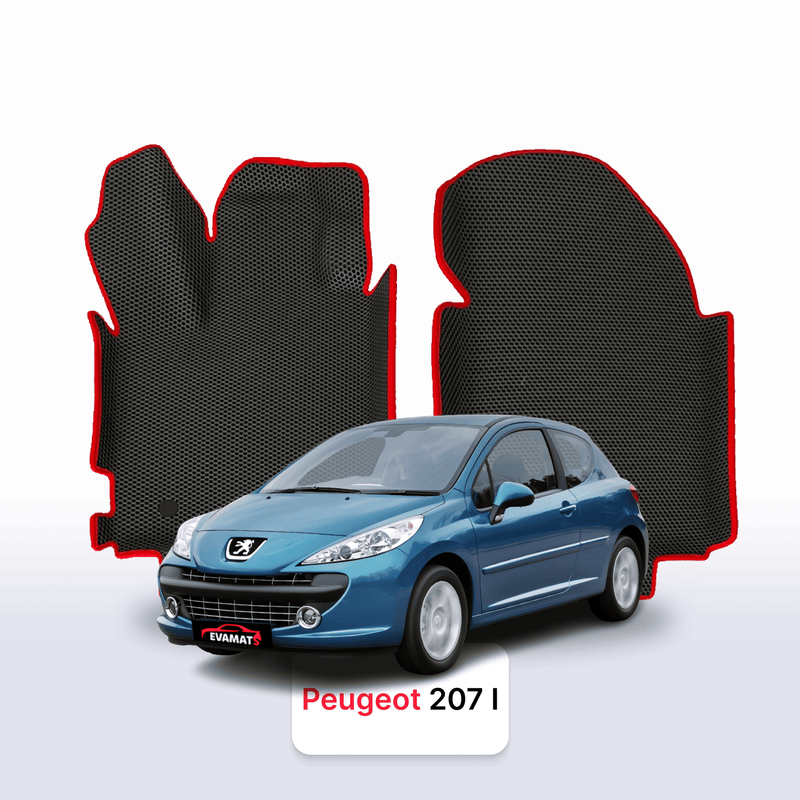 Car mats EVA for Peugeot 207(MT) 1 gen 2006-2015 year HATCHBACK 3 door