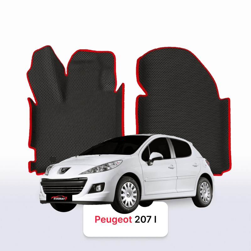 Car mats EVA for Peugeot 207(MT) 1 gen 2006-2015 year HATCHBACK 5 door