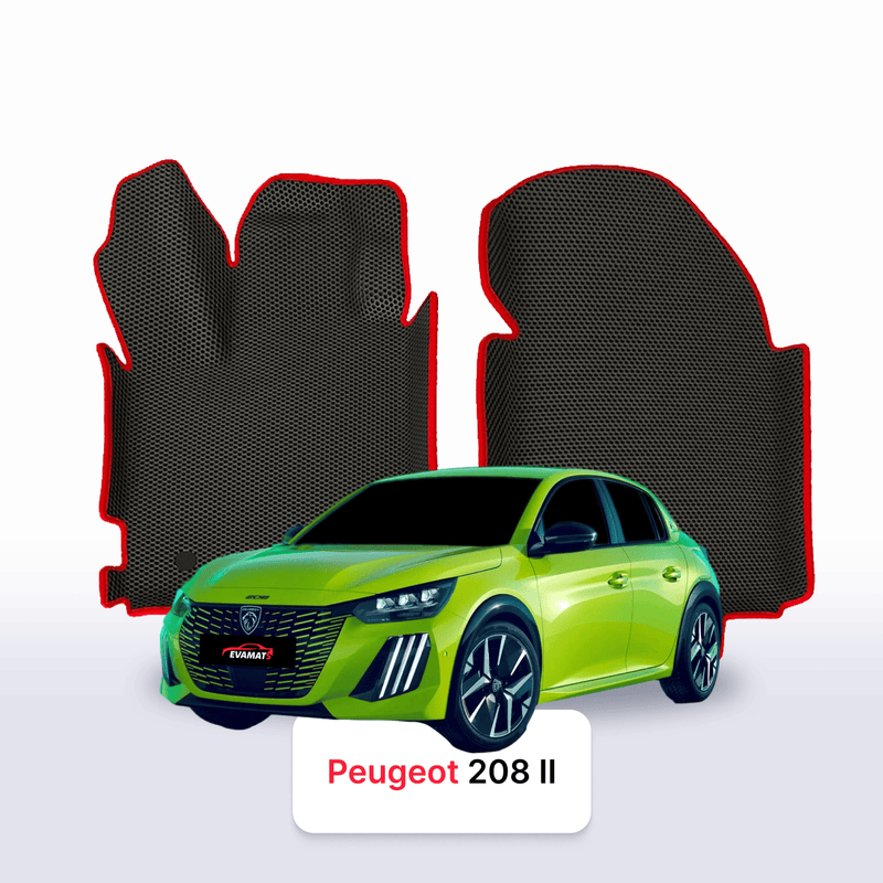 Car mats EVA for Peugeot 208(AT) 2 gen 2019-2028 year HATCHBACK 5 door