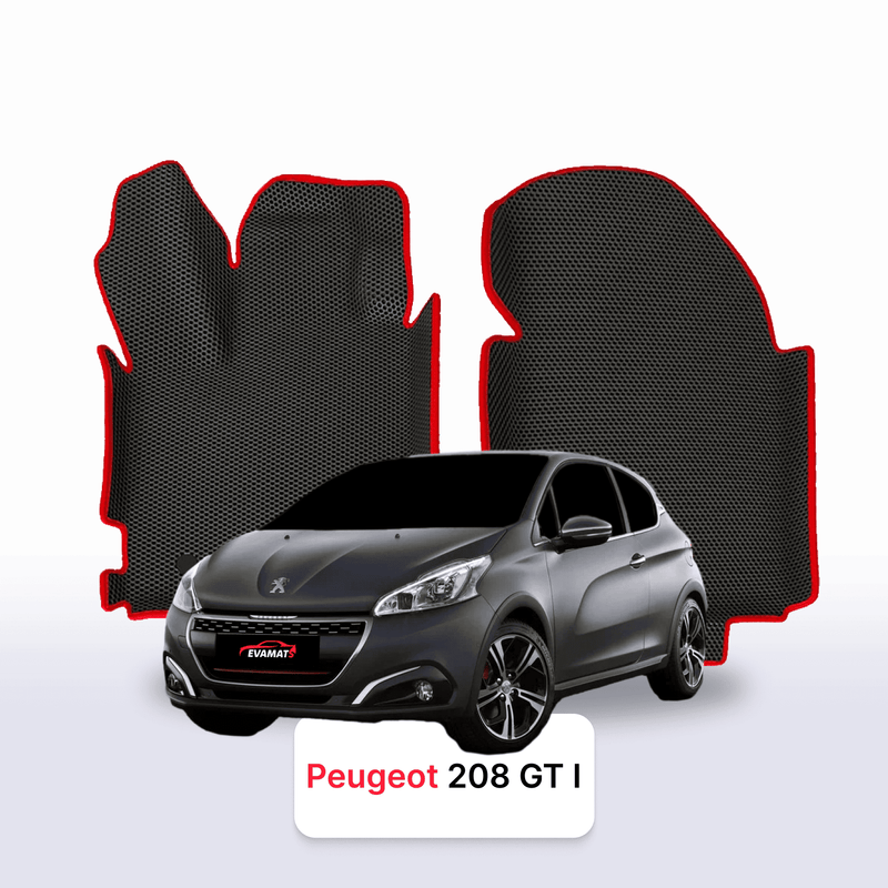 Car mats EVA for Peugeot 208 GTi(MT) 1 gen 2013-2019 year HATCHBACK 3 door