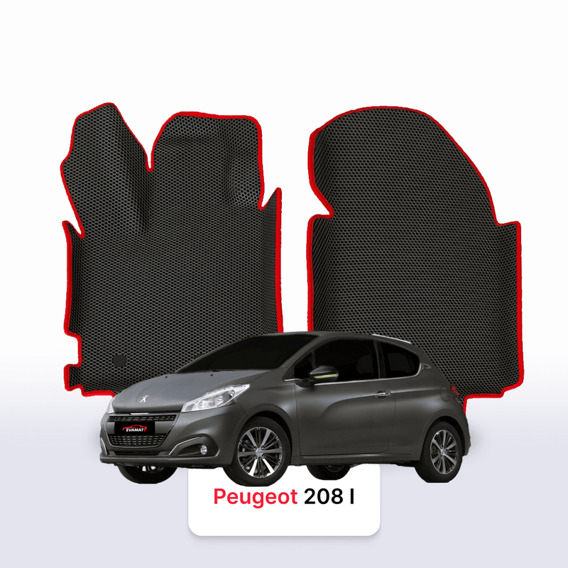 Car mats EVA for Peugeot 208(MT) 1 gen 2012-2019 year HATCHBACK 3 door